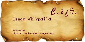 Czech Árpád névjegykártya